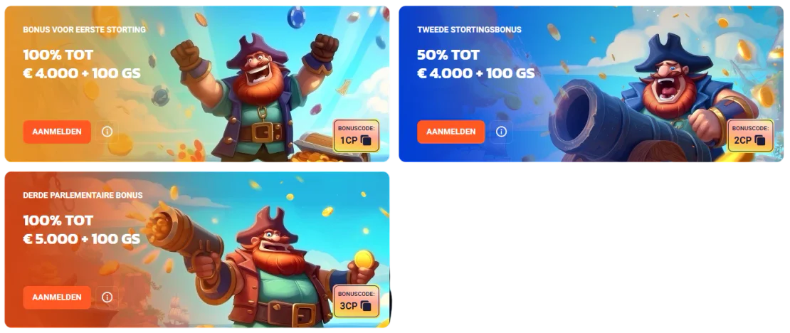 CrashPirate Casino bonusaanbiedingen met tot 5000 euro en 100 gratis spins
